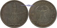 3. Reich 1933 - 1945 5 RM Garnisonkirche von Potsdam, mit Datum