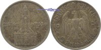 3. Reich 1933 - 1945 5 RM Garnisonkirche von Potsdam, mit Datum, Patina,