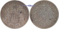 Hamburg 5 Mark Stadtwappen