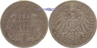Hamburg 5 Mark Stadtwappen
