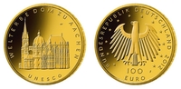 Deutschland 100 Euro<br>15,55g<br>fein<br>...
