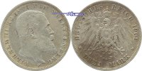 Württemberg 3 Mark Kursmünze, Wilhelm II,
