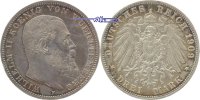Württemberg 3 Mark Kursmünze, Wilhelm II,