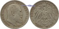 Württemberg 3 Mark Kursmünze, Wilhelm II,