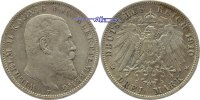 Württemberg 3 Mark Kursmünze, Wilhelm II,