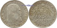Württemberg 3 Mark Kursmünze, Wilhelm II,