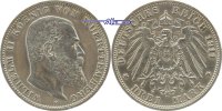 Württemberg 3 Mark Kursmünze, Wilhelm II,