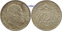 Württemberg 3 Mark Kursmünze, Wilhelm II,