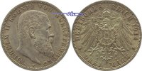 Württemberg 3 Mark Kursmünze, Wilhelm II,