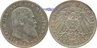 Württemberg 3 Mark Kursmünze, Wilhelm II,