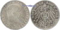 Württemberg 5 Mark Kursmünze, Wilhelm II,1891-1918