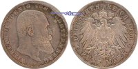 Württemberg 5 Mark Kursmünze, Wilhelm II,1891-1918