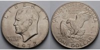 USA / United States 1 $ Eisenhower Dollar 1971 -1974, 1972 D (Denver)