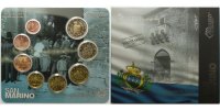 San Marino 3,88 Kursmünzen, kompl. Satz 2013 * <b>klein</b>