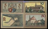 Leobschütz, Polen 5,10,25,50 Pfg., Grabowski L34.4/5
