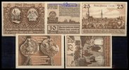 Leobschütz, Polen 5,10,25,50,75 Pfg., Grabowski 793,1