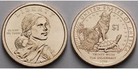 USA 1 $ Amerikanische Ureinwohner - Sacagawea-Delaware - Philadelphia/ Kupfer-Nickel 