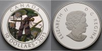 Kanada 10 $ Libelle 1(Pulchela) m. farbiger Applikationen, inkl. Etui & Zertifikat & Schuber
