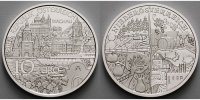 Österreich 10 Euro Niederösterreich-Vorarlberg, (Bundesländer Serie) in Kapsel & Zertifikat & Etui