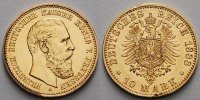 Preussen 10 Mark, 3,58g fein 19,5 mm Ø 188...