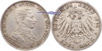 Preussen 3 Mark Wilhelm II, 25jähriges Regierungsjubiläum, J.113