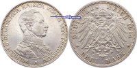 Preussen 3 Mark Wilhelm II, 25jähriges Regierungsjubiläum, J.113