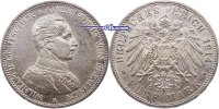 Preussen, 5 Mark Wilhelm II, 1888-1918, Büste in Uniform, J.114