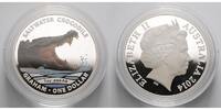 Australien 1 $ Salzwasserkrokodil - Graham -<b>farbig</b>- 1 oz. -<b>-Neue Serie--</b>