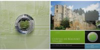 Luxemburg 5 Euro Festung Beaufort(Niobmünze); Serie: Burgen und Schlösser 4.Ausgabe,<b>SELTEN</b>