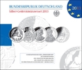 Deutschland 10 Euro x5 Silbergedenkmünzenset kompl. Satz 2013 -