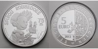 Belgien 5 Euro 75 Jahre Spirou, -Comic- inkl. Klappfolder & Schuber