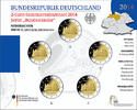 Deutschland 2 Euro<br> 5x Michaeliskirche in Niedersachsen, <br><b> kompl. Satz</b><br>(5 Prägestätten)