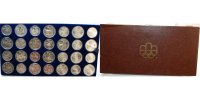 Kanada, Montreal, Oly 5/10 Dollar (14x10Dollar/ 14x5Dollar) XXI. Oly.Sommerspiele 1976 in Montreal kompl.Satz (28 Münzen) 947.94 fein Silber
