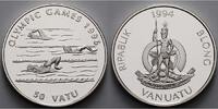 Vanuatu 50 Vatu Oly Sommer Atlanta, Schwimmen, inkl. Kapsel und MDM - Zertifikat