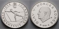 Norwegen 100 Kroner Oly. Winterspiele in Lillehammer -Skilangläufer - mit MDM - Zertifikat