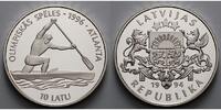 Lettland 10 Latu Oly Sommer Atlanta, Einer-Kanadier, inkl. Kapsel und MDM - Zertifikat