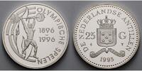 Niederländische Antillen 25 Gulden Oly Sommer Atlanta, Gewichtheber, inkl. Kapsel und MDM - Zertifikat