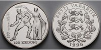 Estland 100 Krooni Oly Sommer Atlanta -Ringer-, inkl. Kapsel und MDM - Zertifikat