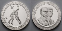 Spanien 2000 Pesetas Oly. Sommerspiele in Barcelona -Basketballspieler- inkl. Kapsel,orig. Zertifikat