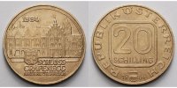 Österreich 20 Schilling Nordfassade des Schlosses Grafenegg in Niederösterreich,