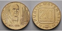 Österreich 20 Schilling 100.Todestag von Anton Bruckner, (1824-1896), Komponist, Orgel der Stiftskirche