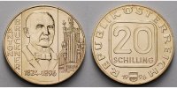 Österreich 20 Schilling 100.Todestag von Anton Bruckner, (1824-1896), Komponist, Orgel der Stiftskirche