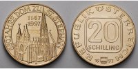 Österreich 20 Schilling 850 Jahre Stephansdom in Wien, Dom zu Sankt Stephan in Wien,