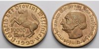 Provinz Westfalen 10.000 Mark Notgeld-Freiherr vom Stein-breiter Randst.Tombak o.Kupfer vergJaeger N20a