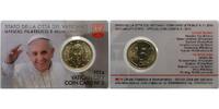 Vatikan 50 Cent Kursmünze, 50 Cent in originaler City - Coincard <b> Nr.5