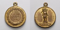 Werl 16,95g, 32mm Ø Messingmedaille mit Öse, Bürgerschützenverein