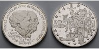 Niederlande 25,09g roh 38mm Ø 25 ECU - Prinzessin Juliana und Prinz Bernhard,