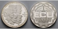 Niederlande 25,09 g roh 38 mm Ø 25 ECU - Königsfamilie,