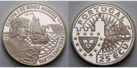 Portugal 28,07g roh 37 mm Ø 25 ECU - Bartolomeus Dias - Segelschiff,
