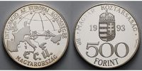 Ungarn 31,42 g roh 38 mm Ø ECU / 500 Forint - Kettenbrücke,